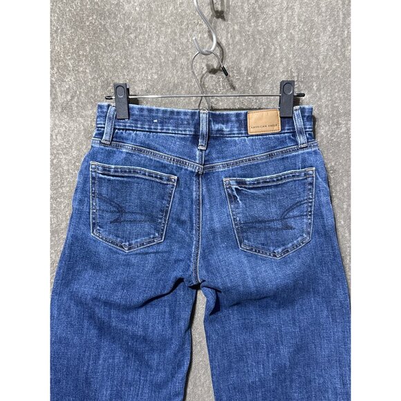American Eagle Curvy Stovepipe Women's Size 0 Denim Jeans Pre-owned Good - Picture 4 of 13